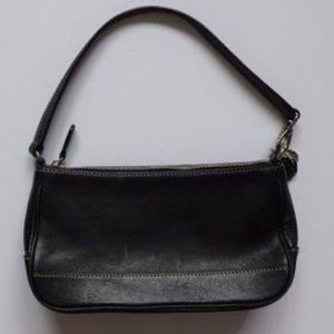 Coach | Bags | Coach Black Leather Semi Baguette Bag | Poshmark